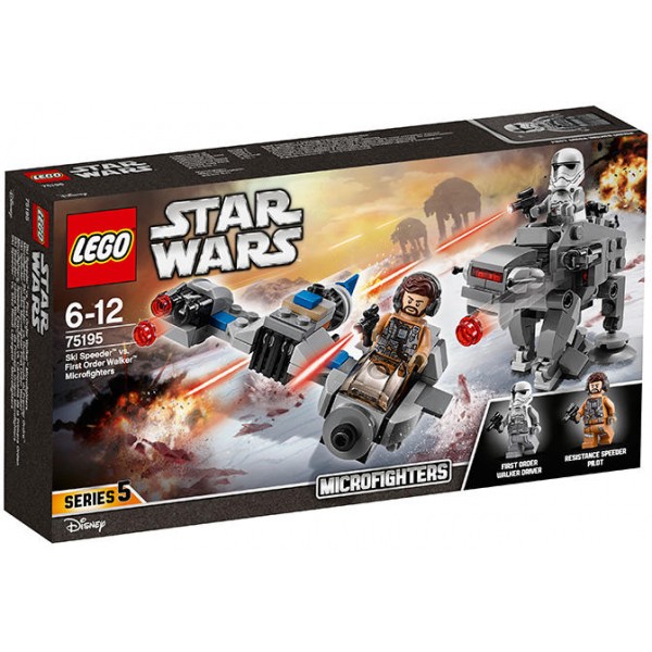 LEGO Star Wars Ski Speeder Against Walker First Order Microfighters (75195)