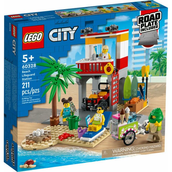 LEGO City Post de salvamar pe plaja (60328)