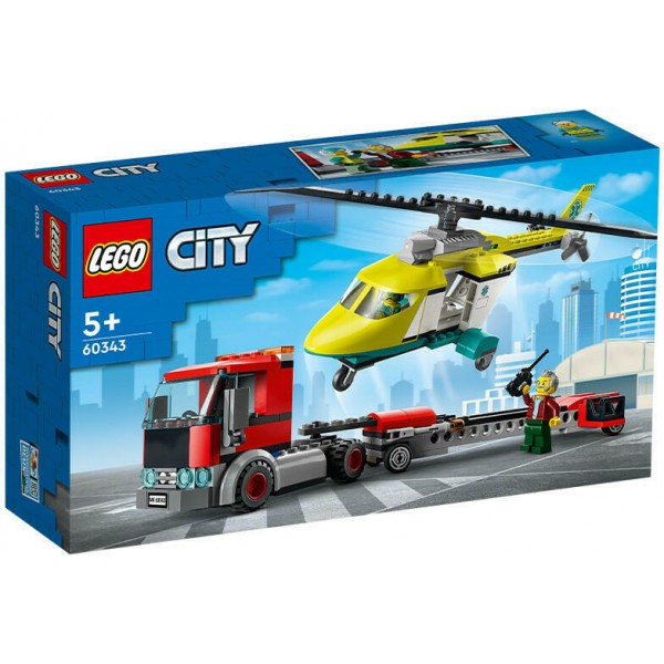 LEGO City - Transportul elicopterului de salvare (60343)
