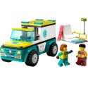 LEGO City - Ambulanta de urgenta si snowboarder (60403)