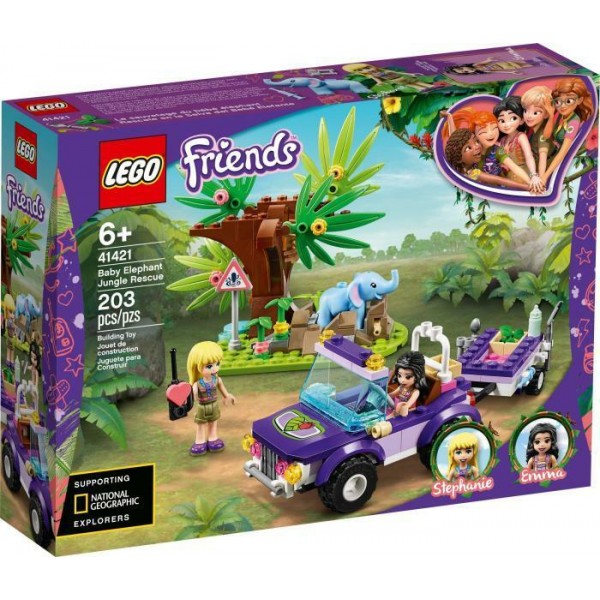 LEGO Friends - Salvarea puiului de elefant din jungla (41421) 