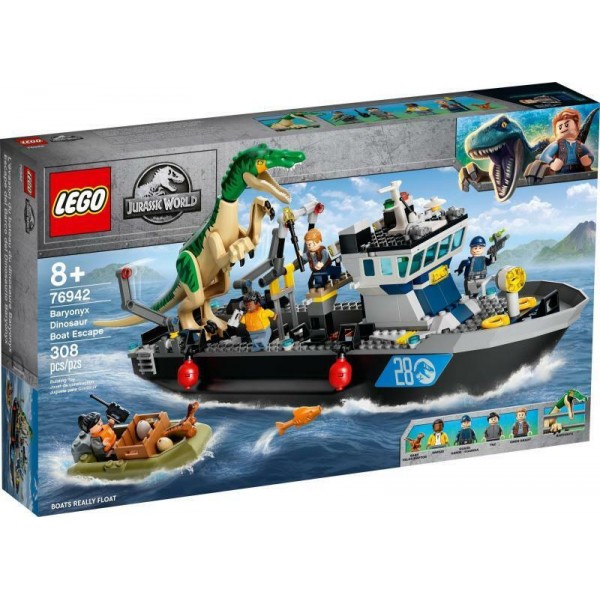 LEGO Jurassic World Baryonyx Dinosaur Boat Escape (76942)