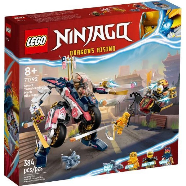 LEGO NINJAGO - Sora's Transforming Mech Bike Racer (71792)