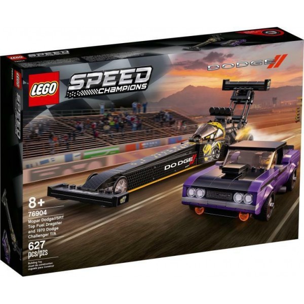 LEGO Speed Champions - Mopar Dodge//SRT Top Fuel Dragster és 1970 Dodge Challenger T/A (76904) 